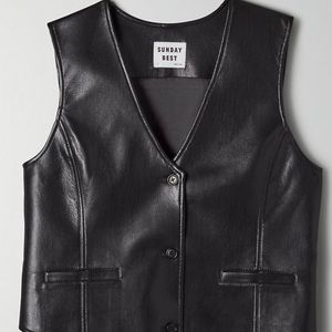 Leather vest